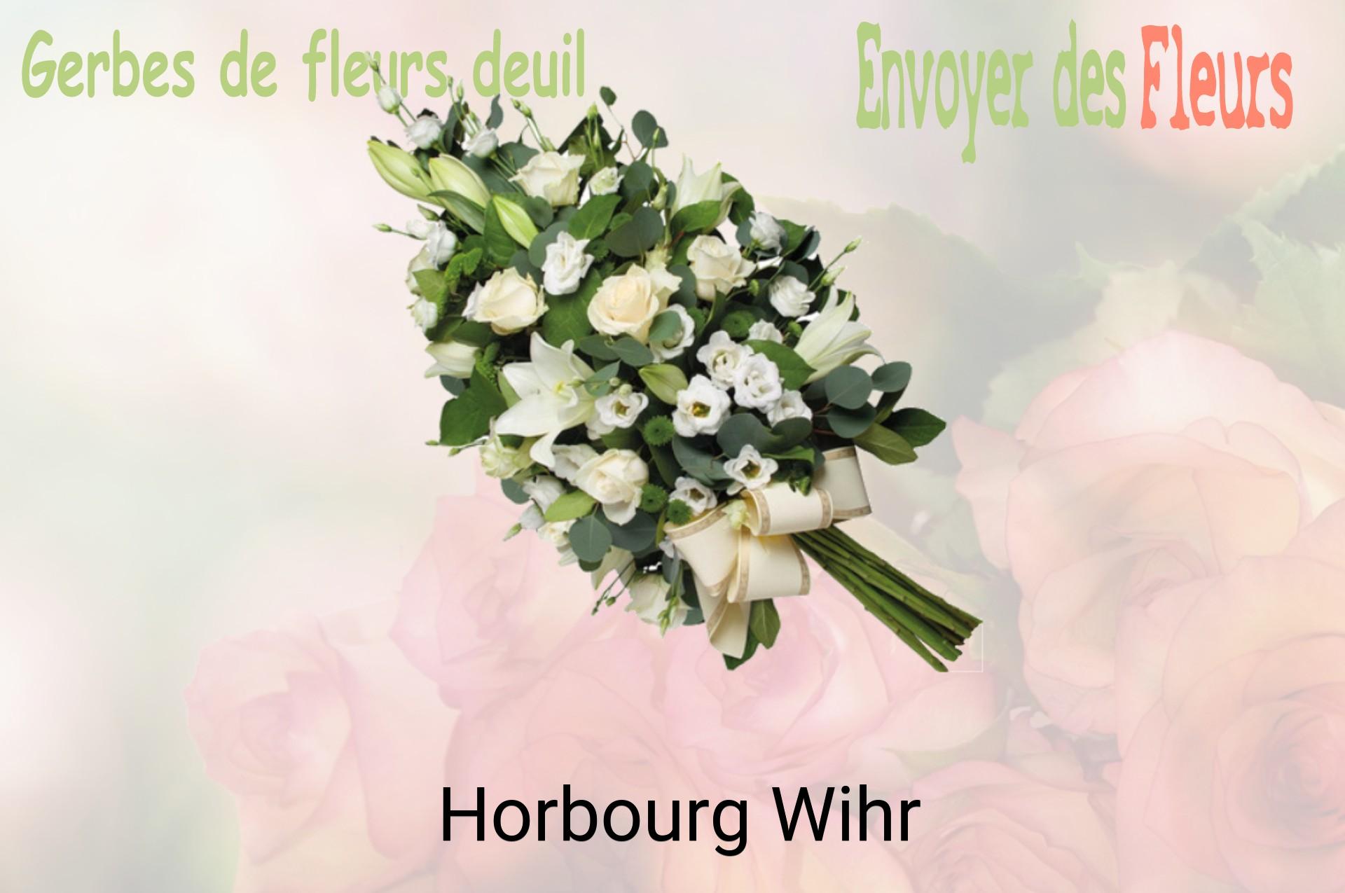 Gerbe de fleurs de deuil livrée à Horbourg-Wihr